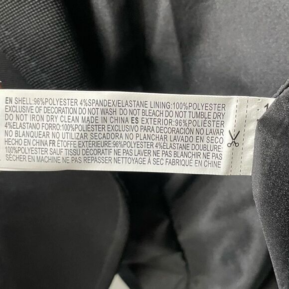 𝅺[4] Vera Moda Black & White Pinstriped Structured Blazer Women’s Career Wear - Picture 12 of 13